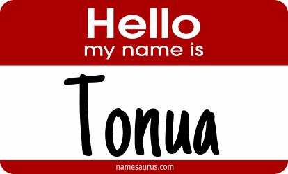 Hello my name is Tonua png download