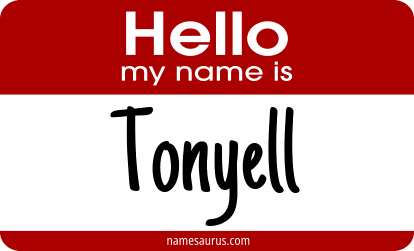 Hello my name is Tonyell png download
