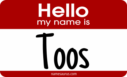 Hello my name is Toos png download