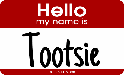 Hello my name is Tootsie png download
