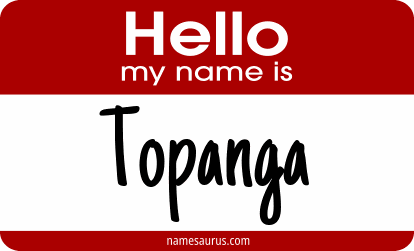 Hello my name is Topanga png download