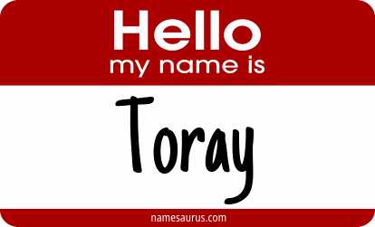 Hello my name is Toray png download