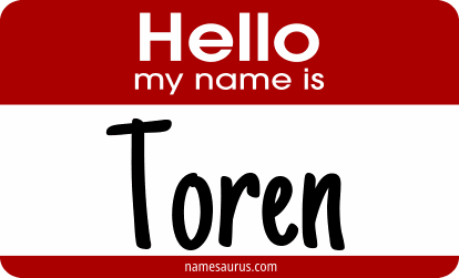 Hello my name is Toren png download