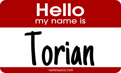 Hello my name is Torian png download
