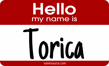Hello my name is Torica png download