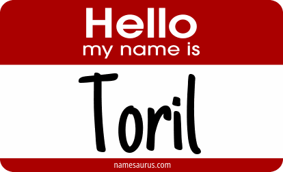 Hello my name is Toril png download