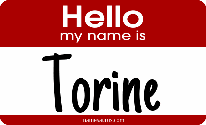Hello my name is Torine png download