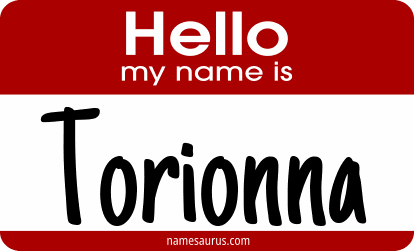 Hello my name is Torionna png download
