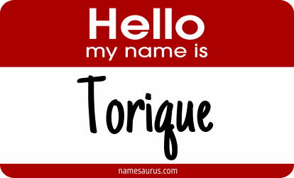 Hello my name is Torique png download