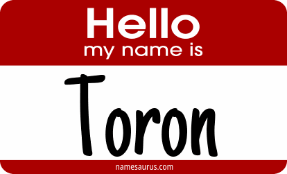 Hello my name is Toron png download