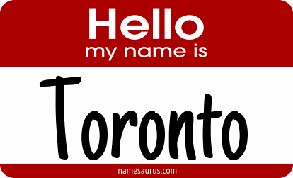 Hello my name is Toronto png download