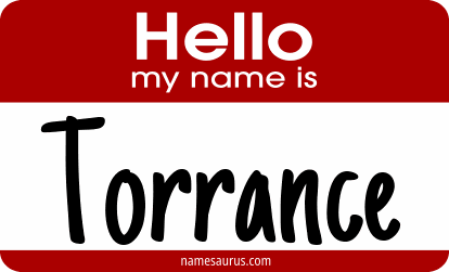 Hello my name is Torrance png download