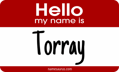 Hello my name is Torray png download