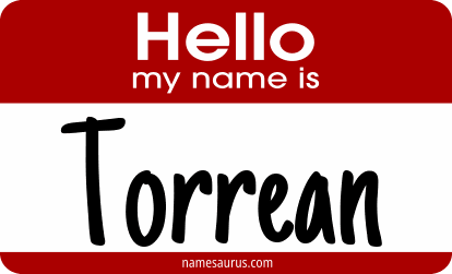 Hello my name is Torrean png download