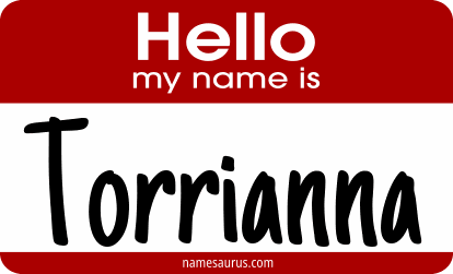 Hello my name is Torrianna png download