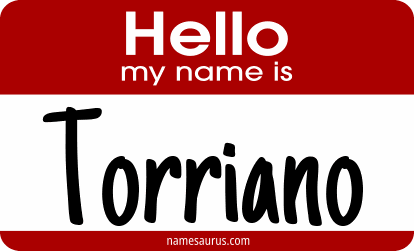 Hello my name is Torriano png download