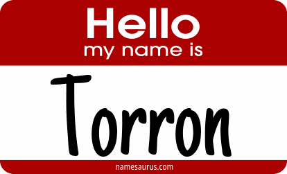 Hello my name is Torron png download