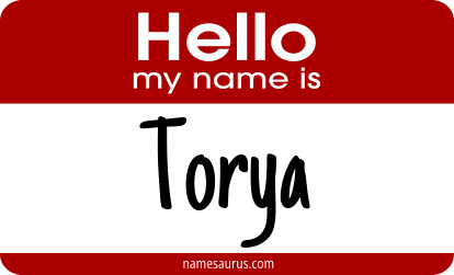 Hello my name is Torya png download