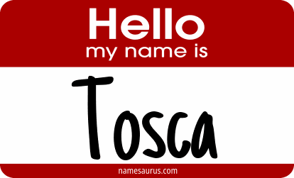Hello my name is Tosca png download