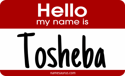 Hello my name is Tosheba png download