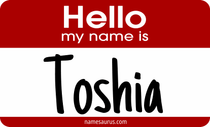 Hello my name is Toshia png download