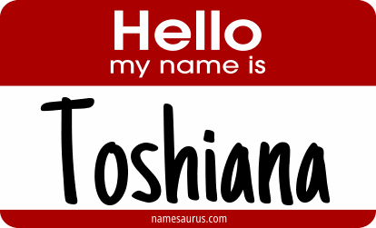 Hello my name is Toshiana png download