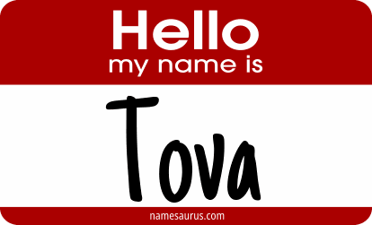Hello my name is Tova png download
