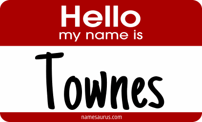 Hello my name is Townes png download