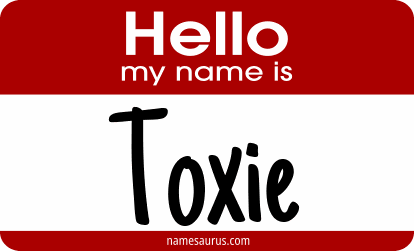 Hello my name is Toxie png download