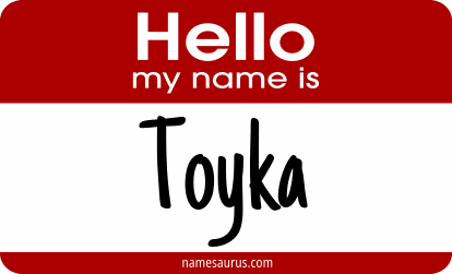 Hello my name is Toyka png download