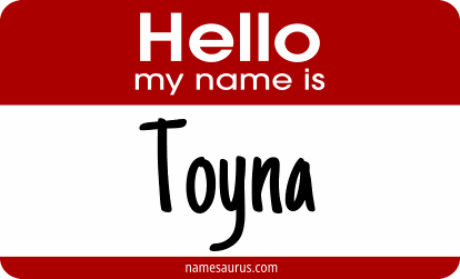 Hello my name is Toyna png download