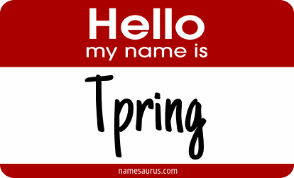 Hello my name is Tpring png download