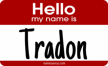 Hello my name is Tradon png download