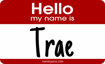 Hello my name is Trae png download
