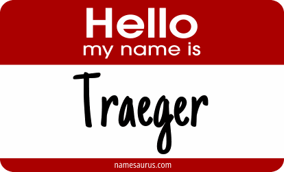 Hello my name is Traeger png download