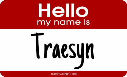 Hello my name is Traesyn png download