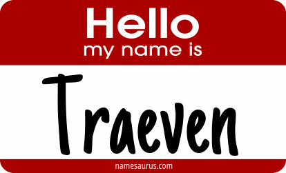 Hello my name is Traeven png download