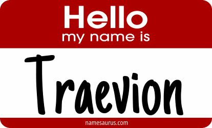 Hello my name is Traevion png download