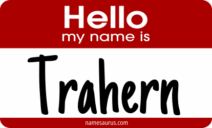 Hello my name is Trahern png download