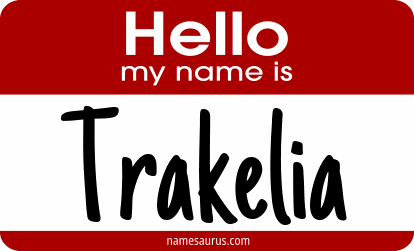Hello my name is Trakelia png download