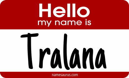 Hello my name is Tralana png download