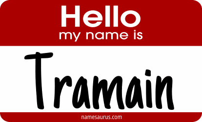 Hello my name is Tramain png download