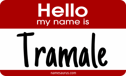 Hello my name is Tramale png download