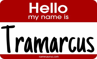 Hello my name is Tramarcus png download