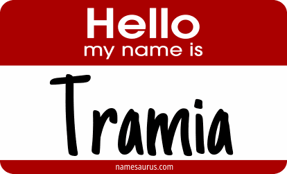 Hello my name is Tramia png download