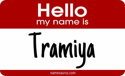 Hello my name is Tramiya png download