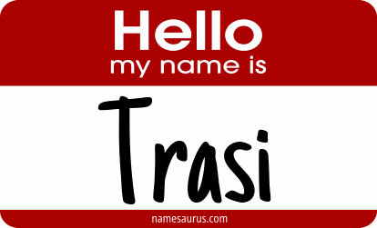 Hello my name is Trasi png download