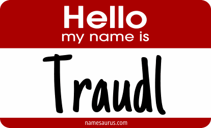 Hello my name is Traudl png download