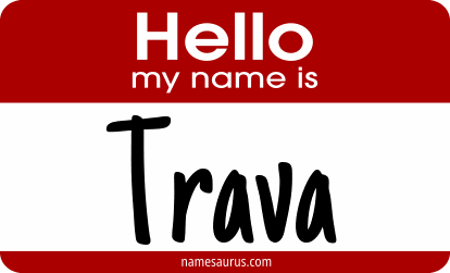 Hello my name is Trava png download