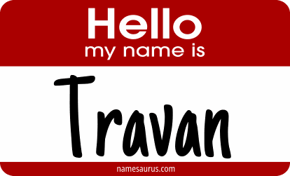 Hello my name is Travan png download